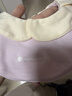 babycare嬰兒純棉口水巾新生兒用品搭配型三角巾圍兜圍嘴29.5*27cm-皮粉 曬單實(shí)拍圖
