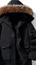 鴨鴨（YAYA）羽絨服男女同款加厚2026冬季戶外貉子毛領工裝寬松可拆帽保暖外套 黑色 XL (180/96A) 建議拍小一碼 曬單實拍圖