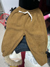 嘟嘟家寶寶燈芯絨褲子秋冬兒童寬松休閑褲男童長(cháng)褲洋氣女童冬裝 棕色110 曬單實(shí)拍圖