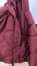 森馬（Semir）90絨子羽絨服女騏驥紅色外套寬松連帽顯瘦三防上衣101125113005 曬單實(shí)拍圖