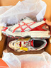 亞瑟士（asics）戶(hù)外機能減震耐磨低幫生活休閑鞋 1203A585-100 安克拉紅 40 曬單實(shí)拍圖