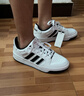adidas ENTRAP美式校園風(fēng)運動(dòng)少年感復古籃球風(fēng)板鞋男女阿迪達斯 白色/黑色   43 曬單實(shí)拍圖