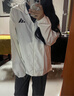 adidas情侶款拒水防曬UPF50+連帽防曬衣男女阿迪達斯官方輕運動(dòng) 漢玉白   L 曬單實(shí)拍圖