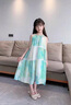 G.duck童裝女童連衣裙2026新款兒童裙子夏裝無(wú)袖A字裙波西米亞風(fēng)度假裙 藍綠色 120 建議110-120cm6-7歲cm 曬單實(shí)拍圖