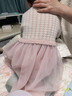 戴維貝拉兒童假兩件連衣裙女童小香風(fēng)網(wǎng)紗裙女寶秋裝裙子 曬單實(shí)拍圖
