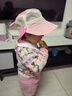兒童帽子夏季漁夫帽女童薄款速干透氣大檐可愛(ài)防曬寶寶遮陽(yáng)帽 網(wǎng)眼雙帽檐-兔子-粉色 年齡1-5歲左右頭圍（48-52cm） 曬單實(shí)拍圖
