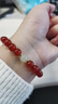 金石靈收藏級紅瑪瑙手串男女款和田玉轉運珠水晶手鏈本命年生日禮物 曬單實(shí)拍圖