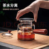 日本進(jìn)口品質(zhì)側把茶壺玻璃煮茶器電陶爐耐高溫泡茶壺木把單壺過(guò)濾 【加厚耐熱】茗香壺 550ml 曬單實(shí)拍圖