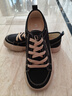 人本帆布鞋女鞋春秋季透氣男鞋情侶板鞋 黑棕（帆布） 41（男款） 曬單實(shí)拍圖