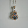 足銀9999琺瑯描金花絲葫蘆吊墜新中式國風(fēng)輕奢純銀項鏈送節日禮物 花絲葫蘆項鏈約14克 曬單實(shí)拍圖