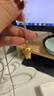 曼卡龍黃金吊墜躲貓貓系列招財金喵琺瑯鑲嵌可愛(ài)貓咪掛墜情人節禮物女友 曬單實(shí)拍圖