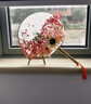 耀好扇子DIY團扇三八婦女節手工制作材料包永生花干花手工活動(dòng)作品成人工藝品自己做三八節手工制作 DIY材料包-暗香 曬單實(shí)拍圖