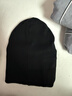 361°針織帽子春秋男加絨防寒滑雪騎行護耳保暖帽加厚毛線(xiàn)帽女 曜石黑 曬單實(shí)拍圖