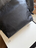 半坡飾族（bampo）中號綿綿包hobo托特包頭層牛皮大容量單肩斜挎包軟包520禮物 墨碳黑（中號升級拉鏈款） 曬單實(shí)拍圖