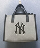 MLB官方 托特包 男女同款斜挎包女士單肩包休閑拎包 情人節禮物 紐約洋基隊/黑色 F 曬單實(shí)拍圖