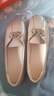 意爾康皮鞋女套腳中年媽媽鞋單鞋軟底豆豆鞋女 29383W 豆沙 39 曬單實(shí)拍圖
