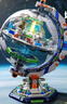星涯優(yōu)品積木拼裝地球儀空間站模型科教兒童玩具小學(xué)生6-12歲男孩新年禮物 曬單實(shí)拍圖
