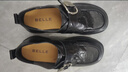 百麗（Belle）復古方扣羊皮樂(lè )福鞋女2026春新商場(chǎng)同款便士樂(lè )福鞋F1E1DAM6 黑色 37 (235mm) 曬單實(shí)拍圖