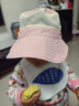 兒童帽子夏季漁夫帽女童薄款速干透氣大檐可愛(ài)防曬寶寶遮陽(yáng)帽 網(wǎng)眼雙帽檐-兔子-粉色 年齡1-5歲左右頭圍（48-52cm） 曬單實(shí)拍圖