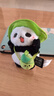 卜獸萌創(chuàng  )意生日情人節禮物熊貓毛絨公仔玩具鑰匙扣包包掛件熊貓毛絨掛件 墨藍熊貓斜挎包-綠色 熊貓掛件禮物 曬單實(shí)拍圖