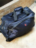 愛(ài)華仕拉桿旅行包大容量拉桿包可手提旅行包折疊旅行袋防潑水行李包黑色 曬單實(shí)拍圖