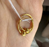 周六福5G黃金耳環(huán)女金珠足金耳飾婦女節禮物計價(jià)A0910235 一對 約1.33g 曬單實(shí)拍圖