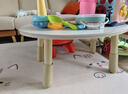 宅仕達 兒童學(xué)習桌子積木桌椅玩具桌游戲桌可升降書(shū)桌餐桌座椅ETXXZ-27 花生桌/環(huán)保E0涂鴉桌面-升級邊 曬單實(shí)拍圖
