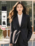 韓曼柯（HANMANKE）西裝套裝女兩件套日常通勤女裝黑色西服外套商務(wù)面試女士職業(yè)正裝 曬單實(shí)拍圖