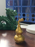 銅葫蘆擺件帶龍頭貔貅葫蘆黃銅擺件開(kāi)口空心掛件客廳臥室家用 【高10cm】龍頭貔貅葫蘆 曬單實(shí)拍圖