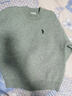 左西男童毛衣純色兒童溫暖冬裝2025新款男孩大童秋冬線(xiàn)衣 灰色 120 曬單實(shí)拍圖