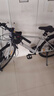 永久公路車(chē)自行車(chē)直把彎把山地車(chē)男女越野變速700C單車(chē)青少年競速賽車(chē) 鋼架 灰色 21速 燕把輻條輪 曬單實(shí)拍圖