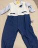 戴維貝拉新生兒爬服男寶寶紳士風(fēng)連體衣嬰幼兒春裝哈衣 曬單實(shí)拍圖