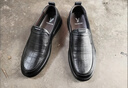 意爾康男鞋商務(wù)休閑鞋一腳蹬爸爸駕車(chē)鞋生活單鞋 56921W黑色42 曬單實(shí)拍圖