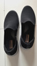 斯凱奇（Skechers）男鞋秋季透氣網(wǎng)面健步鞋輕便一腳蹬運動(dòng)休閑鞋子 BLK黑色 42 曬單實(shí)拍圖