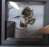 She's茜子梵高向日葵復古仿水晶高檔女士胸針輕奢胸花生日禮物送女友 曬單實(shí)拍圖