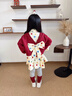 G.duck小黃鴨2026新款春秋季女童波點(diǎn)蝴蝶結連衣裙可愛(ài)甜美公主風(fēng)洋氣裙 紅色 90 (建議身高80cm-90cm) 曬單實(shí)拍圖