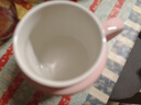億嘉（IJARL） 陶瓷杯馬克杯早餐杯水杯辦公室杯子牛奶大容量咖啡杯 粉色450ml 曬單實(shí)拍圖