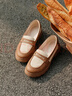 Pansy盼喜樂(lè )福鞋女鞋一腳蹬厚底通勤舒適鞋子26年新款4373 米淺棕  37 曬單實(shí)拍圖