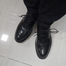 星期六男鞋頭層羊皮男士手抓紋皮鞋子商務(wù)休閑皮鞋男鞋 黑色 42  曬單實(shí)拍圖