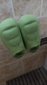 防水棉拖鞋EVA女秋冬季新款室內家居厚底加絨保暖包跟情侶棉鞋 綠色 36-37 曬單實(shí)拍圖