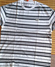 李寧純棉圓領(lǐng)寬松短袖文化衫男女同款條紋拼色休閑運動(dòng)上衣ATSV515 曬單實(shí)拍圖