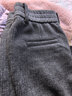 夢(mèng)舒雅女褲商場(chǎng)同款綿羊毛針織復合直筒喇叭褲高腰百搭顯瘦休閑褲女 曬單實(shí)拍圖