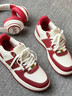 卡帕（Kappa）女鞋騏驥紅新年禮盒厚底板鞋女2026年新款休閑鞋女本命年紅鞋子女 新年紅/經(jīng)典白/金色 36 曬單實(shí)拍圖