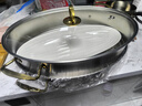 真304不銹鋼蒸魚(yú)鍋大容量大號清蒸蒸籠電磁爐橢圓魚(yú)鍋蒸鍋湯鍋 升級304食品級：精鑄加厚雙層【金鋼柄】 2層 39cm 曬單實(shí)拍圖