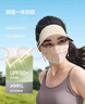 蕉下（beneunder）防曬口罩女防曬面罩防紫外線(xiàn)高顏值輕涼款臉基尼修飾臉型漫暮黑 曬單實(shí)拍圖