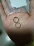 Lnieer足銀竹節耳圈女簡(jiǎn)約百搭韓國耳環(huán)圓圈小眾精致冷淡風(fēng)男女耳扣耳釘 999足銀竹節耳圈一對價(jià) 曬單實(shí)拍圖
