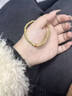 中國黃金（CHINA GOLD）黃金手鏈女款輕奢百搭足金小蠻腰手串情人節生日禮物送女友老婆 【今/次日達】小蠻腰手鏈  約1.5g 曬單實(shí)拍圖