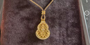 JEMPER君佩FALO葫蘆福佑護身佩吊墜古法手工黃金mini寶寶款吊墜項鏈 大日如來(lái) 金重約8.4g FL-XL-0058--01 曬單實(shí)拍圖