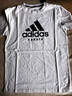 阿迪達斯（adidas）男裝夏季透氣舒適休閑運動(dòng)寬松半袖上衣短袖ADICTK-WB S  白黑  曬單實(shí)拍圖