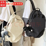雅迎背包男書(shū)包大學(xué)生雙肩包女初高中電腦包大容量休閑旅行包 黑色（帶猩猩掛件） 曬單實(shí)拍圖